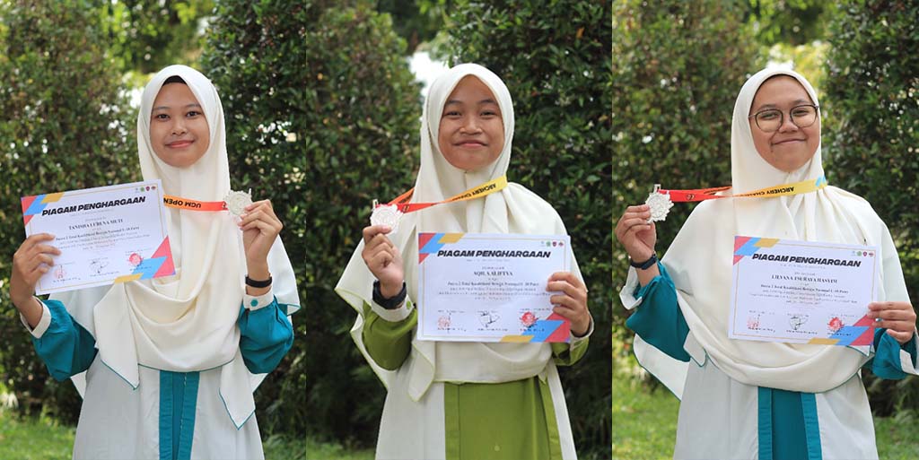 Tim Panahan Putri Thursina IIBS Raih Medali Perak di UGM Open Archery Championship 2022